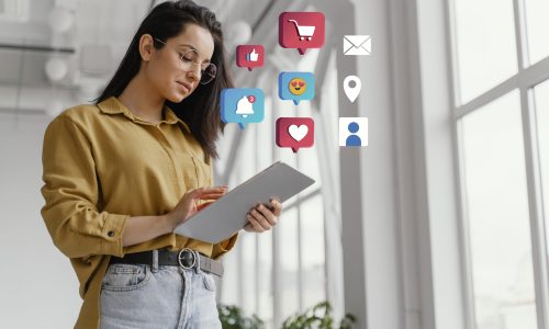 social media marketing concept marketing with applications